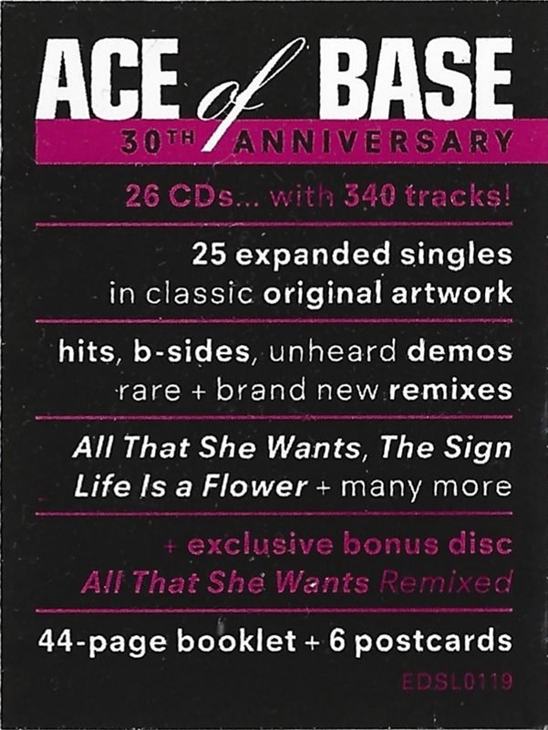 ACE OF BASE The Singles CDボックスセット Ace of Base - Beautiful Life: The Singles - 26CD Boxset with 44